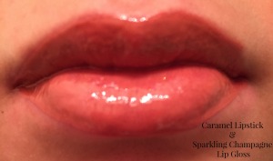 Caramel and lip gloss